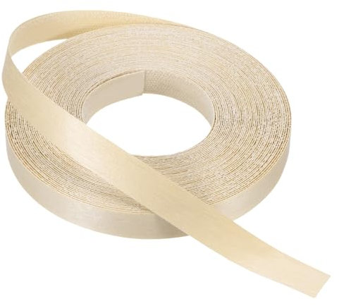 PATIKIL Birch Edge Banding, 19 mm x 15m Wood Veneer Tape Pre-glued Flexible Plywood Edge Banding with Hot Melt Adhesive for Furniture Restoration(3/4 x 49ft)