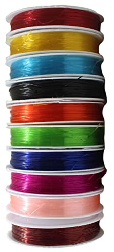 DIYEAH Cordón Elástico Redondo De 5 M Alambre Resistente Al Deslustre Para Hacer Pulseras Con Abalorios