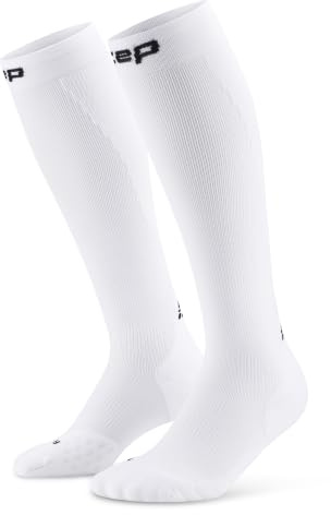CEP CORE 5.0 TALL – Kompressionsstrümpfe Damen für lange Läufe – Kompressionssocken mit Air-Channels & verstärkten Zonen – laufsocken kompression damen für Regeneration & stabilen Halt