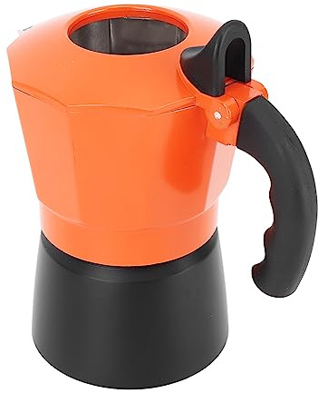 TOPINCN Aluminium Alloy Pot Stovetop Coffee Pot with Handle, Stovetop Maker Aluminium Coffee Percolator Electric Gas Heating Coffee Maker Pot for Office Home, (3 Cups 150ML)