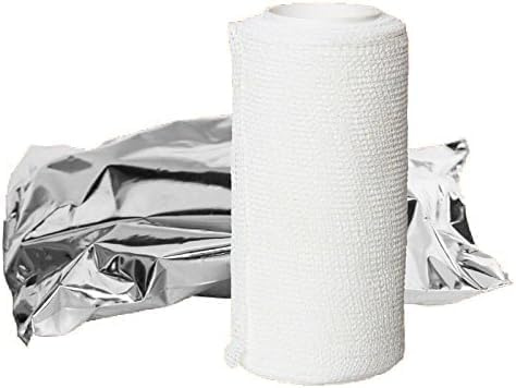 Benda Anaelastica all'Ossido di Zinco 5mt x 10cm con Pasta Zincata Edemi, Ulcere, Contusioni e Lussazioni - Bendaggio Rigido