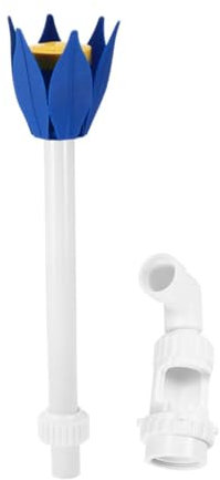 HEMOTON Poolbrunnen Lotusförmiger Wassersprinkler Oberirdischer Poolbrunnen Unterirdischer Wasserspray Poolzubehör Aus Hochwertigem PVC-Material Langlebig Und Praktisch Einfach Zu