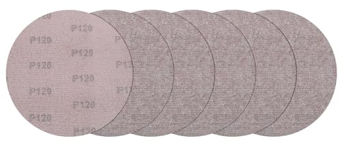 sourcing map 9 Mesh Sanding Disc 25Pcs 120Grit Aluminum Oxide Dust Free | Drywall Sandpaper Hook and Loop Sander Pads for Drywall Putty Floor
