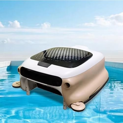 Ostreemaner Limpiafondos Automático para Piscinas Elevadas, con Cesta Filtrante De 10 L, Modo Manual/Automático, Batería De Larga Duración De 7800 Mah, Ajuste De Tres Velocidades, Apto para Piscinas.