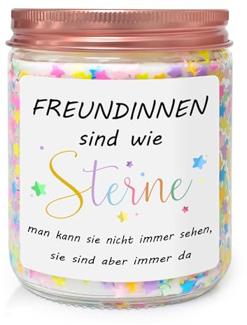 Coldbling Beste Freundin Geschenke für Frauen, Lavendel Duftkerze Geschenk Beste Freundin Weihnachten Geburtstag Freundinnen Kerze BFF Weihnachtsgeschenke Geburtstagsgeschenk für Frauen
