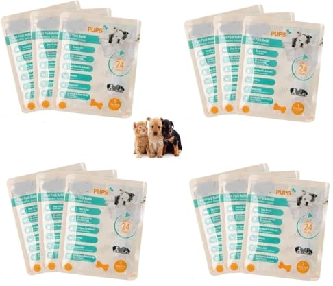 Pet Prime Hundeherzschlag Spielzeug Welpe Verhaltenshilfe Spielzeug Herzschlag Plüschtier für Haustier Plüsch Welpenspielzeug - Plüschbär (Ersatz 12 STK. Wärme Pad)