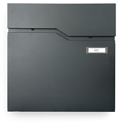 KTC- Home Premium Briefkasten Postlux 4.0 Anthrazit- mit Namensschild - UV & Witterungsbeständig - Pulverbeschichtet