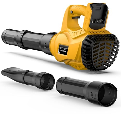 Trådlös lövblås för Dewalt 20 V max batteridriven (inget batteri) med 6 hastighetslägen, 500 CFM/150 MPH borstlös handhållen elektrisk lövblås för gräsmatta, uteplats, gård, damm och snöblåsning