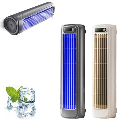 Climatiseur portable, rechargeable par USB, fonctionnement silencieux, montage mural, pour bureau, chambre à coucher, bureau
