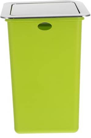ULTECHNOVO Cestino per Rifiuti da Incasso con Coperchio Silenzioso in Acciaio Inossidabile per Cucina e Bagno, Design Moderno