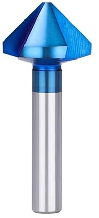 1 Stück 90°-HSS-Fasenfräser, 3-schneidiger Senkbohrer, 4,5–50 mm, HSS-Metallbohrwerkzeug(NANO Coated,16.5mm)