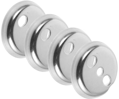Kit 4 Supporti per Portasciugamani, Acciaio Inossidabile, Montaggio Sicuro | Ricambi da Bagno Compatibili, Prevengono lo Scorrimento della Barra, Finitura Elegante, Riparazione Rapida, Diametro 30mm