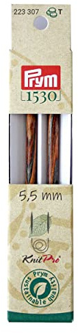 Stricknadelspitzen PRYM Natural 5,50 mm farbig 12,8 cm 223327