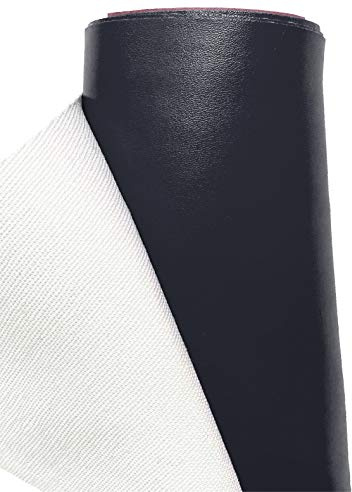 A-Express Kunstleder Lederimitat Wasserdicht Leder Stoff Schneiderei Kleidung Kleid Meterware - Marineblau - 100cm x 140cm