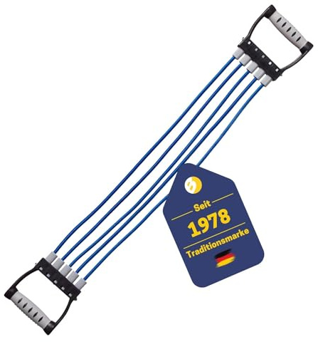 Best Sporting Expander Fitness 15-20-25 kg I Bänder Krafttraining I Widerstandsbänder Krafttraining mit 5 Zugseile I Trainingsband I Ideal für Ganzkörpertraining