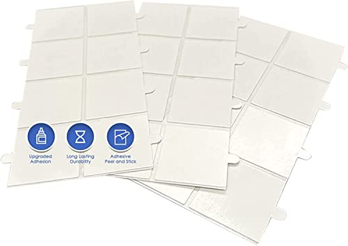 Doppelseitiges Klebeband 24 Stück Universal Extra Stark Transparent Klebeband für Akustikschaumstoff Quadratisch 3x3cm
