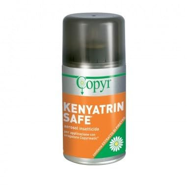 Copyr Kenyatrin Safe - Insetticida Antizanzare, Mosche e Insetti Volanti, Bombola 250ml, Piretro Insetticida Biologico Repellente Zanzare Professionale Casa, Ho.Re.Ca., Settore Pubblico, Sanitario