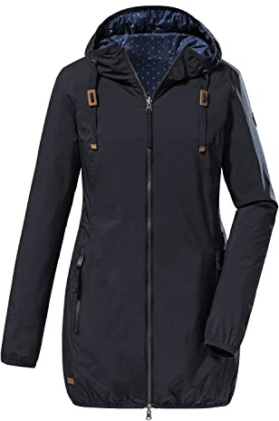 Killtec G.I.G.A DX Women's Parka fonctionnelle réversible / parka à capuche - GS 2 WMN PRK, dark navy, 38, 38204-000