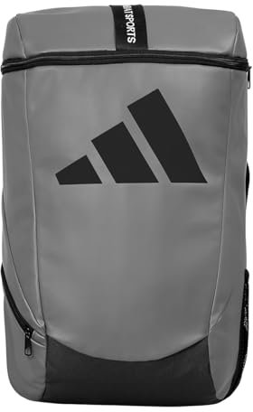 adidas Sport Back Pack PU Combat Sports, Sporttasche Größe L, Training-Rucksack 43l Volumen, grau/schwarz