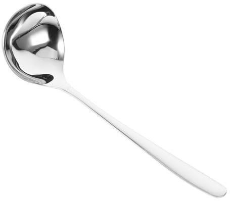Cabilock 304 Cucchiaio da zuppa cucchiaio cucina fornellone da dolce cooker i da tavola mestolo i da minestra grandi mestoli in acciaio inossidabile Silver
