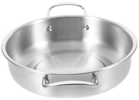 DECHOUS Pentola Coreana in Acciaio Inossidabile Per Zuppa Pentola Per Noodles Per Campeggio Cucina All'aperto Ramen 20 Cm