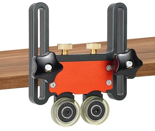 Rullo di scorta - Guide per da banco | Featherboard a rulli per cuscinetti | Guida per circolare a doppia ruota | Strumento ausiliario per cuscinetti | Featherboard di precisione per