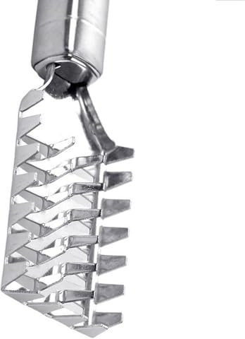 Stainless Steel Fish Scaler Brush, Durable Scale Remover Tool with Ergonomic Design, Versatile Kitchen Accessory for Seafood Preparation
