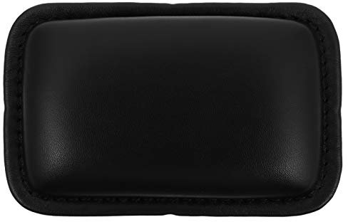Gadpiparty 2 Stück Leder Handballenauflage Ergonomische Handgelenkstütze für Laptop und Pc Rutschfeste Unterlage zur Schmerzlinderung und Verbesserung Handhaltung Schwarz