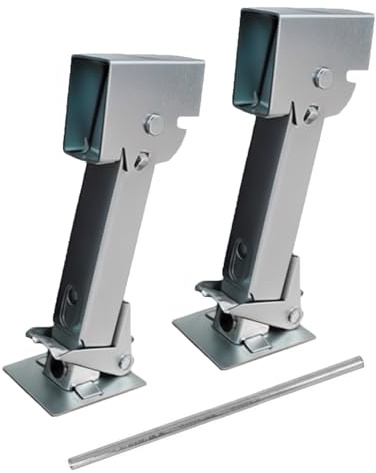 TOOSOAR 2 Pezzi Stabilizzatore per Rimorchio,Martinetto Stabilizzatore per Camper,Portata 450 kg, per Rimorchi, Camper e Rimorchi per Moto