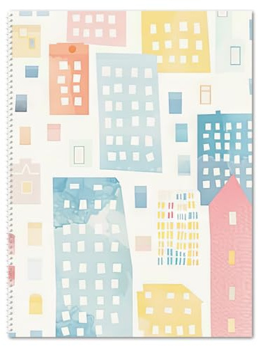 Staufen Papique Collegeblock Pastel - 3 Blöcke à 80 Blatt, DIN A4, dotted | Block in sanften Pastellfarben, punktkariert, 90 g/m² Papier, für Schule, Studium und Büro
