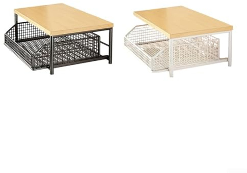 Soporte resistente para microondas construido con MDF sólido y marco de metal diseñado para soporte de encimera de cocina de larga duración (blanco)