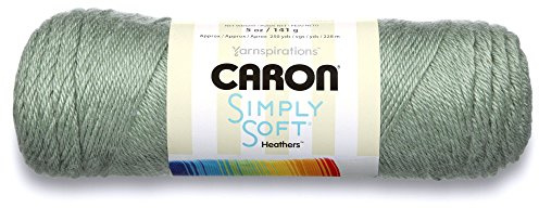 Caron H9700H9503 Simply Soft Heathers Yarn, 5 oz, Woodland Heather, 1 Ball