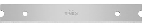 MARTOR 10x Schaberklinge 100 mm lang, aus Stahl, 1-fach nutzbar, Etiketten | Doppel-Facette, für SCRAPEX 596 & SCRAPEX 5196, Glasfelder, Glas, Farb- & Lackreste, No. 96.60
