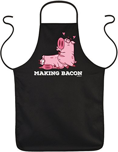 unbekannt Sprüche Grillschürze Geschenk Griller Schürze : Making Bacon - Griller Sprüche Partyschürze