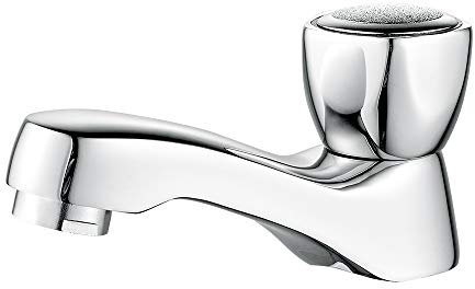 Ibergrif Ballet, Miscelatore Lavabo Vintage, Rubinetto Bagno per Singolo Freddo, Cromo