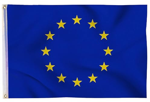 Drapeau de GUSTO de la Europe 90 x 150 cm avec 2 œillets en métal résistant aux intempéries 1 piece (Europe 1)