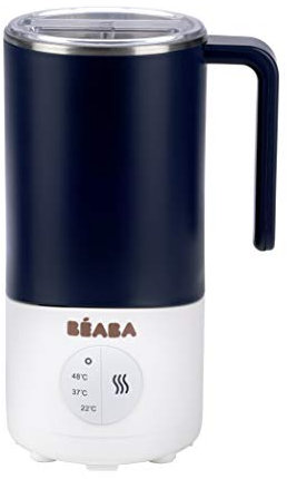 BEABA, Milk Prep, Bottle and Milk Drink Maker, Quick Cooker, Milk Powder, Breast Milk, Growth Milk, Milk Chocolate - for Babies and Children, Blue