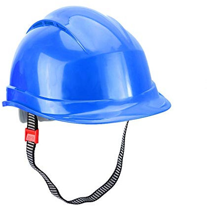 Atmungsaktive ABS Schutzkappe Schutzhelm Arbeitsschutzausrüstung für Baustellen Schutzkappe für Bauarbeiten im Freien geeignet für BAU-/Eisenbahngeschäfte/Hafen usw.(Blau)