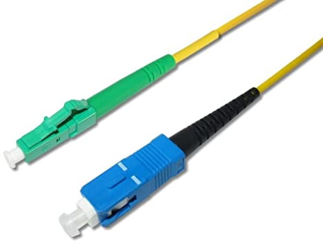 DG Systems - Cavo fibra ottica SC/LC APC simplex monomodale - Made in Italy (10 mt)