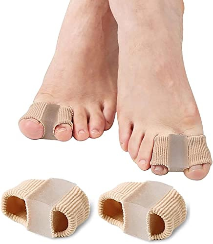Zehenspreizer Korrigieren Ihrer Zehen 4 Stück, Zehenspreizer Hallux Valgus mit 2 Schlaufen für überlappende Zehen Hallux Valgus Hammer zehenents, Hammerzehen Korrektur, Toe Spacer Bunion Corrector