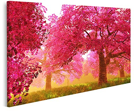 islandburner Tableau sur Toile Dessin animé de Jardin Japonais en Fleurs de Cerisier stériles Cadre Affiche Poster Murale Tableaux