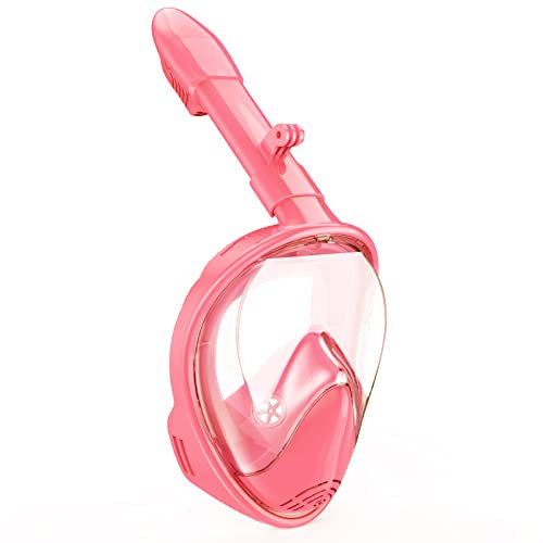LITTLEJSY Schnorchelmaske Vollmaske,180° Tauchmasken Tauchmaske für Erwachsene/Kinder, Anti-Leck & Anti-Fog Schnorchelset
