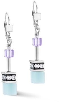 GeoCUBE® Iconic Ohrringe Aqua-Flieder