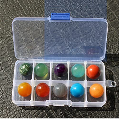 OSBCMZGE Inicio Colecciones Hermosos 10 Uds Cristales Naturales Piedra Amatista lapislázuli Piedra Preciosa curativa Roca Cristal Cuenta decoración del hogar Bola Regalo