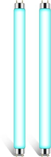 CLAR - Tubos Fluorescentes UV, Bombillas Antimosquitos, Luz UV, 10 Watts T8, Pack 2