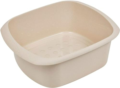 Matangi Plus (Pack of 1) 11l Large Taupe RECTANGULAR Kitchen Household Cleaning Washing UP Bowl, 11L Capacity, Multipurpose use bowl…