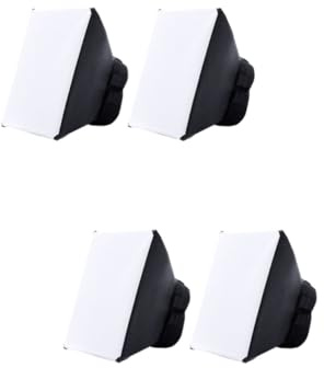 BELLIFFY 4stücke Softbox Diffusor Für Faltbare Fotografie Blitzlicht Softbox Sanften Beleuchtung Kompatibel Mit Meisten Kameramodellen