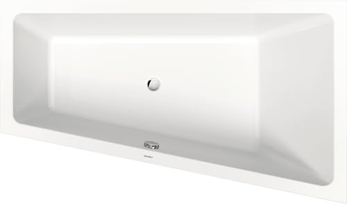 Duravit Trapez-Badewanne No. 1 170x100x46cm, EB-Version, 1 RS re, weiß