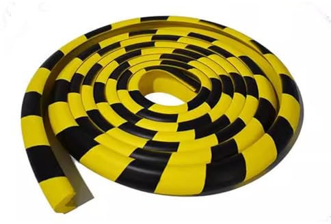 XPLKQXE Kantenschutz Schaumstoff, 5 M Lang, Schwarz Und Gelb Selbstklebend Wandschutz, Sicherheits-Eckkantenpolster Scharfe Kanten Werkstätten Produktionsmaschinen(10pcs)