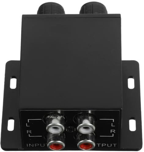 INOOMP Bouton de Basses Réglable pour Amplificateur de Voiture Adaptateur Audio RCA Contrôleur de Niveau Accessoire Audio Amélioration de Sonore